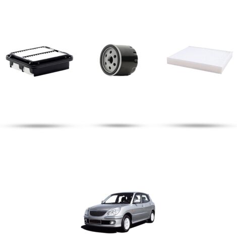 Kit tagliando 3 filtri compatibile con Daihatsu Sirion I 1.3 sport 75kw dal 2000 (1/4)
