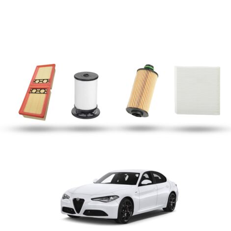 Kit Tagliando 4 filtri compatibile con Alfa Romeo Giulia (952) 2.2 JTDM 16v 132kw dal 2016 (1/5)