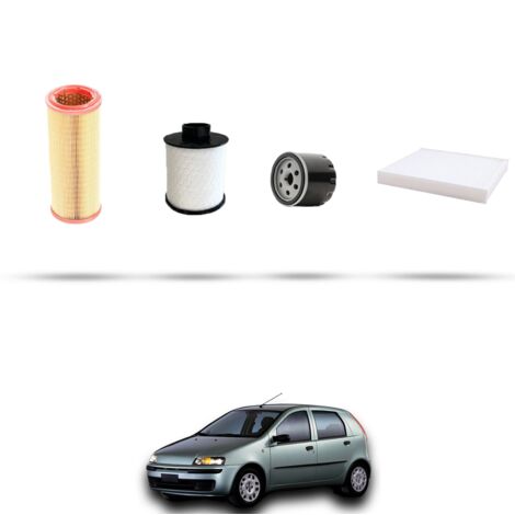 Kit tagliando 4 filtri compatibile con Fiat Punto II 1.9 JTD 74kw dal 2003 (1/5)