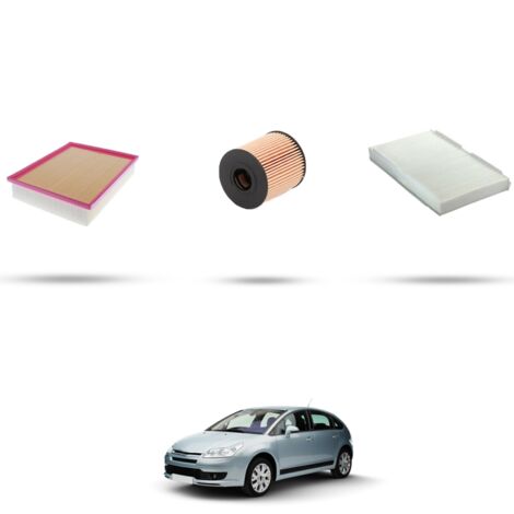 Kit tagliando 3 filtri compatibile con Citroen C4 2.0 16v automatic 103kw dal 2004 al 2010 (1/4)