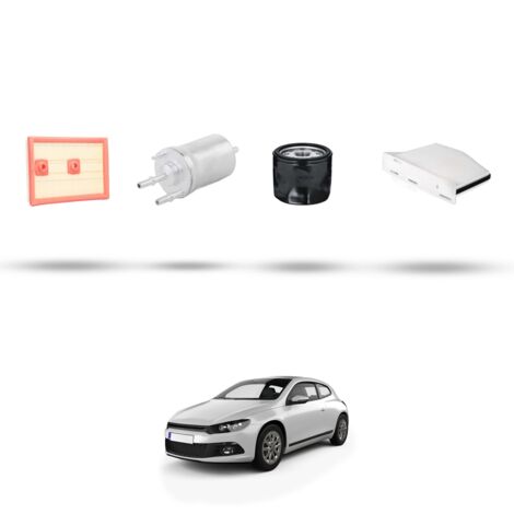 Kit tagliando 4 filtri compatibile con VW Scirocco III (1K8) 1.4 TSI 92kw Dal 2013 (1/5)