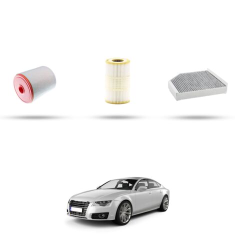 Kit Tagliando 3 filtri compatibile con Audi A7 (4GA,4GF) 3.0 tfsi 245kw dal 2014 (1/4)