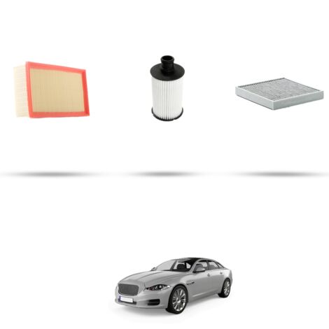 Kit tagliando 3 filtri compatibile con Jaguar XJ (X351) 5.0 v8 423kw dal 2017 (1/4)