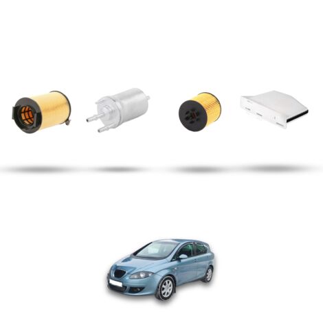 Kit tagliando 4 filtri compatibile con Seat Toledo III (5P2) 1.4 TSI 92kw dal 2007 (1/5)