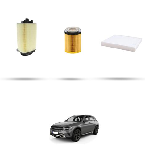 Kit tagliando 3 filtri compatibile con Mercedes Classe GLC (X253,C253) 200 Hybrid 145kw dal 2022 (1/4)