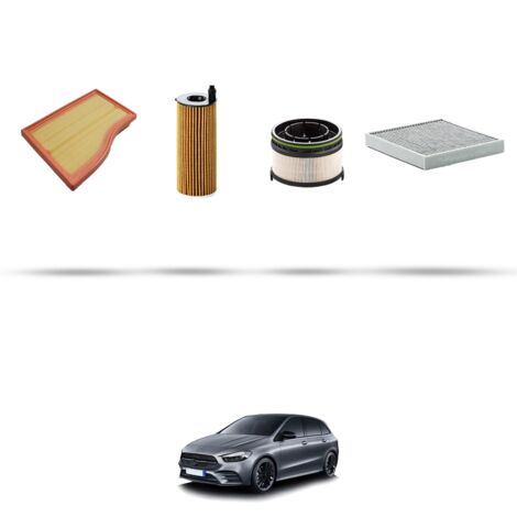 Kit tagliando 4 filtri compatibile con Mercedes Classe B (W247) 200 d 110kw dal 2018 (1/5)