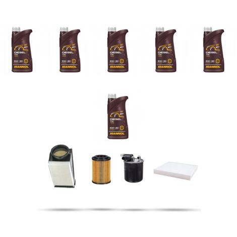 Kit tagliando 4 FILTRI e 6L OLIO compatibile con Mercedes Classe C (W205,S205,C205) 220 BlueTec 120kw Dal 2014 (1/5)