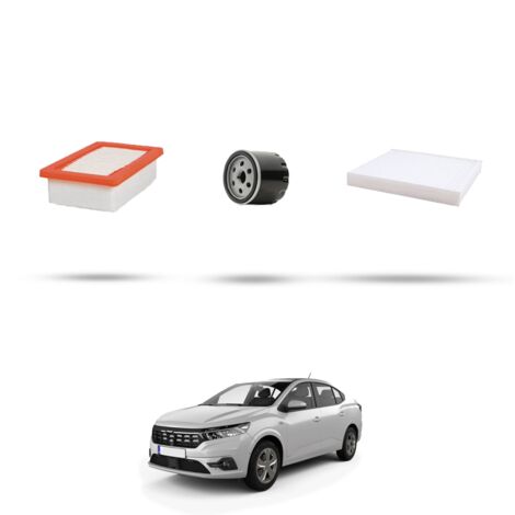 Kit tagliando 3 filtri compatibile con Dacia Logan III 1.0 sce 49kw dal 2021 (1/4)