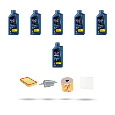 Kit tagliando 4 FILTRI e 6L OLIO compatibile con Volvo V70 II 2.3 20V T5 184Kw dal 2000 al 2004 (1/5)