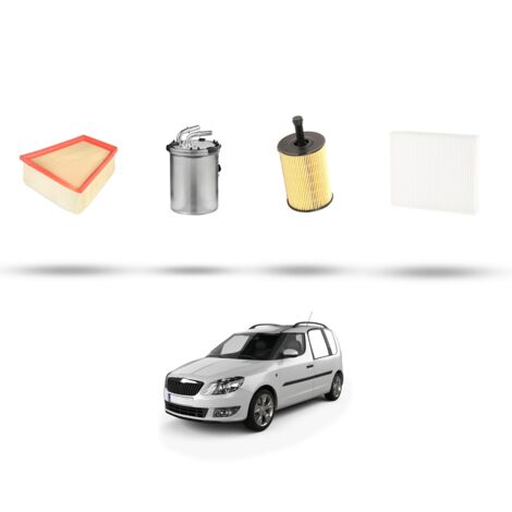 Kit tagliando 4 filtri compatibile con Skoda Praktik 1.4 TDI 59kw dal 2007 (1/5)