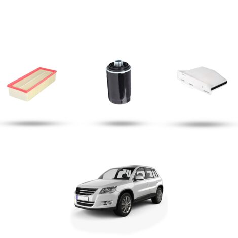 Kit tagliando 3 filtri compatibile con VW Tiguan I (5n) 2.0 TSI 147kw Dal 2007 (1/4)
