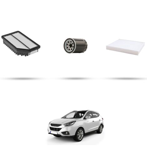 Kit tagliando 3 filtri compatibile con Hyunday ix35 2.4 mpi 128kw dal 2010 (1/4)