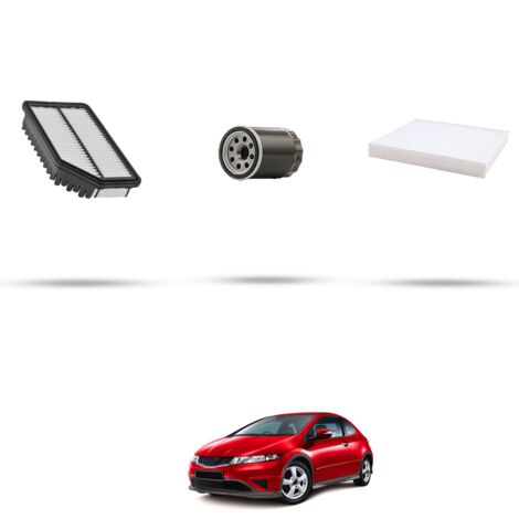 Kit tagliando 3 filtri compatibile con Honda Civic VIII 1.8 103kw dal 2006 (1/4)