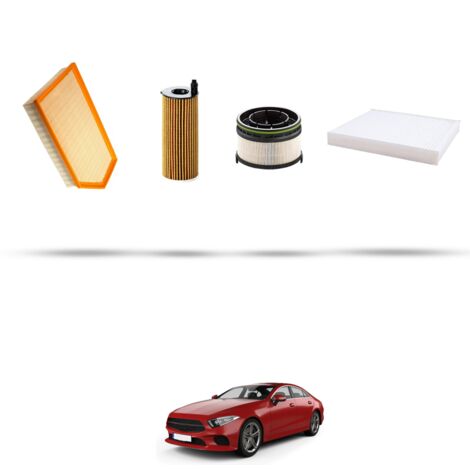 Kit tagliando 4 filtri compatibile con Mercedes CLS (C257) 350d 183kw dal 2018 (1/5)