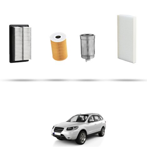 Kit tagliando 4 filtri compatibile con Hyundai Santa FE II 2.0 CRDi 110kw dal 2010 (1/5)