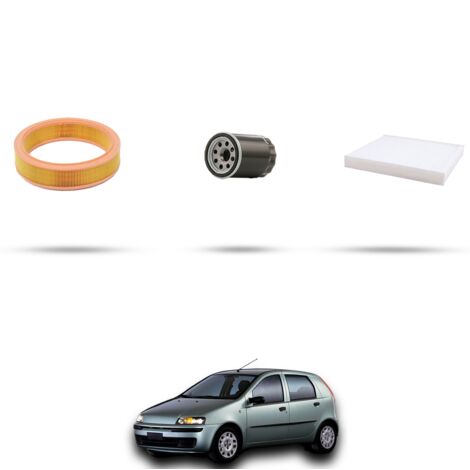 Kit tagliando 3 filtri compatibile con Fiat Punto II 1.2 Natural Power 44kw dal 2003 (1/4)