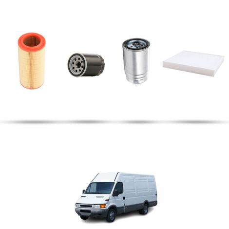Kit tagliando 4 filtri compatibile con Iveco Daily III 29-12 2.3 Turbo Diesel 85kw dal 2002 (1/5)