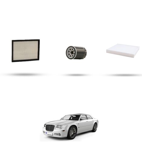 Kit tagliando 3 filtri compatibile con Chrysler 300c 6.1 SRT8 317KW dal 2006 al 2010 (1/4)
