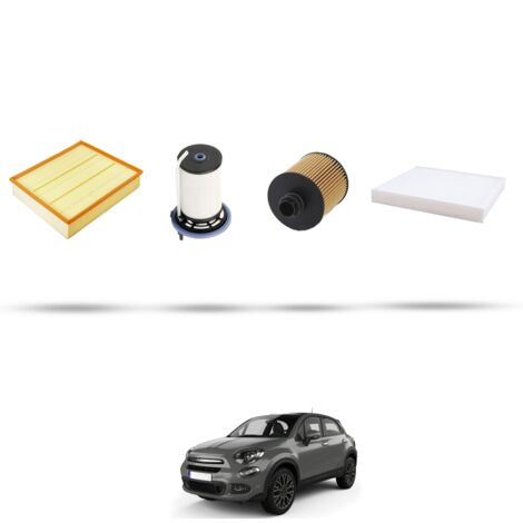 Kit tagliando 4 filtri compatibile con Fiat 500X 2.0 MultiJEt CRD 100kw dal 2014 (1/5)