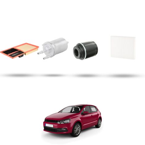Kit tagliando 4 filtri compatibile con Vw POLO V (6R,6C) 1.6 60kw Dal 2014 (1/5)
