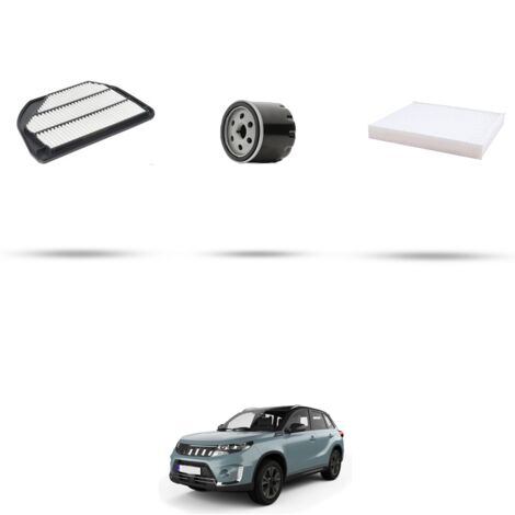 Kit tagliando 3 filtri compatibile con Suzuki Vitara II 1.4 Hybrid 95kw Dal 2019 (1/4)