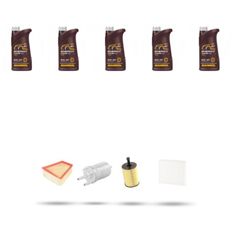 Kit tagliando 4 FILTRI e 5L OLIO compatibile con Vw POLO IV (9N) 1.9 TDI 74kw Dal 2002 al 2009 (1/5)