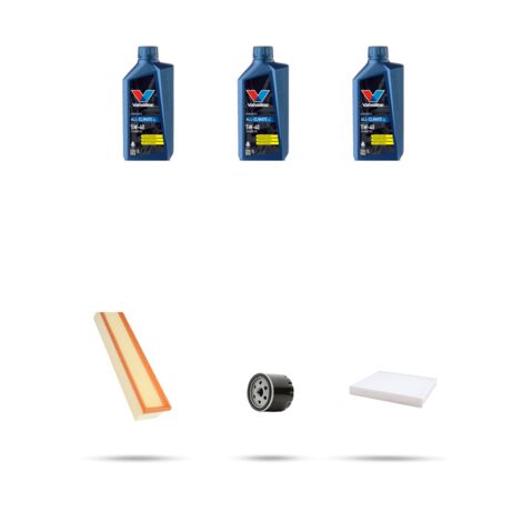 Kit tagliando 3 FILTRI e 3L OLIO compatibile con Fiat Linea (110) 1.4 8V 57kw dal 2007 (1/5)