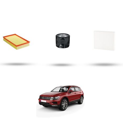 Kit tagliando 3 filtri compatibile con Vw Tiguan II (AD1) 1.5 TSI 110kw Dal 2018 (1/4)