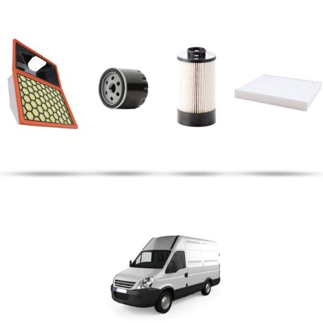 Kit tagliando 4 filtri compatibile con Iveco Daily IV 35C 11 2.3 HPI 78kw dal 2009 (1/5)