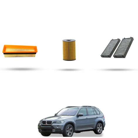 Kit tagliando 3 filtri compatibile con Bmw x5 (E70) M 5.0 408kw dal 2009 (1/4)