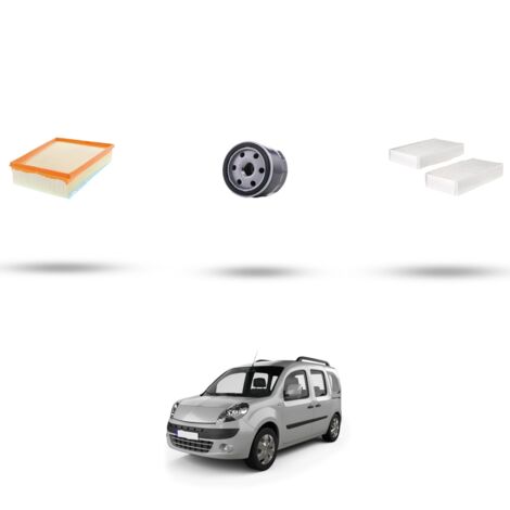 Kit tagliando 3 filtri compatibile con Renault Kangoo II 1.5 Dci 66kw Dal 2009 (1/4)