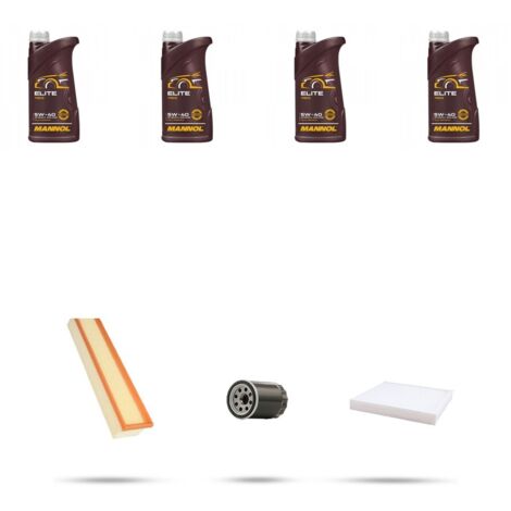 Kit tagliando 3 FILTRI e 4L OLIO compatibile con Fiat Panda II 1.4 Natural Power 57kw dal 2010 (1/4)