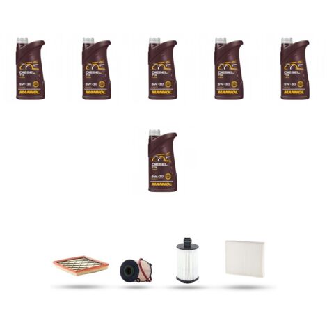 Kit tagliando 4 FILTRI e 6L OLIO compatibile con Chevrolet cruze 2.0 cdti 120kw dal 2011 (1/5)