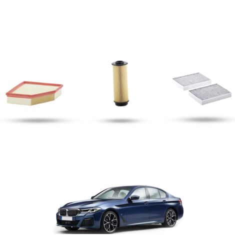 Kit tagliando 3 filtri compatibile con Bmw serie 5 (G30,G31,F90) 545e 290kw dal 2020 (1/4)