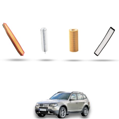 Kit tagliando 4 filtri compatibile con Bmw x3 (E83) 3.0 sd 210kw dal 2006 al 2010 (1/5)