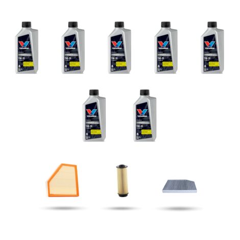 Kit tagliando 3 FILTRI e 7L OLIO compatibile con Bmw serie 3 (G20, G21,G80) m340i 285kw dal 2019 (1/4)