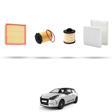 Kit tagliando 4 filtri compatibile con Ds3 1.6 BlueHdi 55kw dal 2014 (1/5)