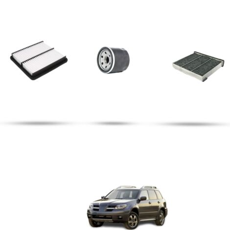 Kit tagliando 3 filtri compatibile con Mitsubishi Outlander I (CUW) 2.0 16V 100kw dal 2003 (1/4)