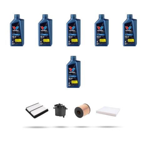 Kit tagliando 4 FILTRI e 6L OLIO compatibile con Citroen C-crosser 2.2 hdi 115kw dal 2007 (1/5)