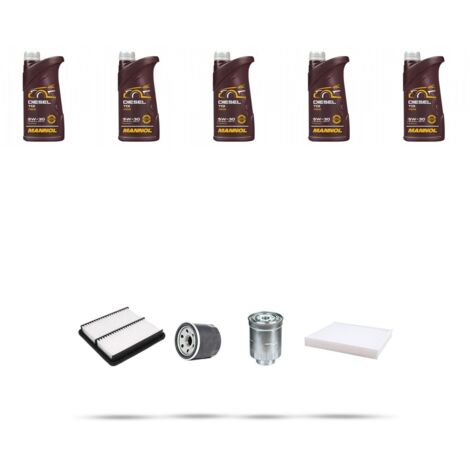 Kit tagliando 3 FILTRI e 5L OLIO compatibile con Mazda 6 (GG,GY) 2.0 CD 89kw dal 2002 al 2007 (1/5)