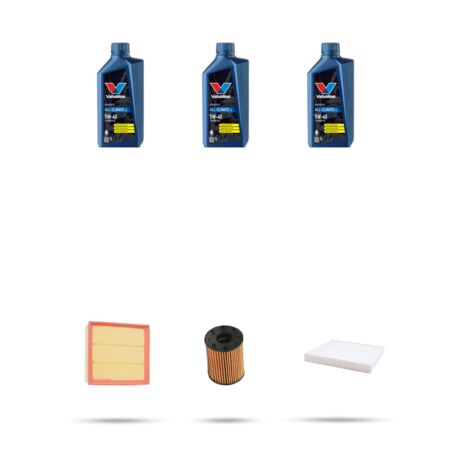 Kit tagliando 3 FILTRI e 3L OLIO compatibile con Fiat Grande Punto 1.4 turbo T-JET 88kw dal 2007 (1/5)