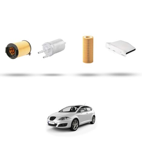Kit tagliando 4 filtri compatibile con Seat Leon II (1P1) 2.0 FSI 110kw dal 2005 al 2010 (1/5)