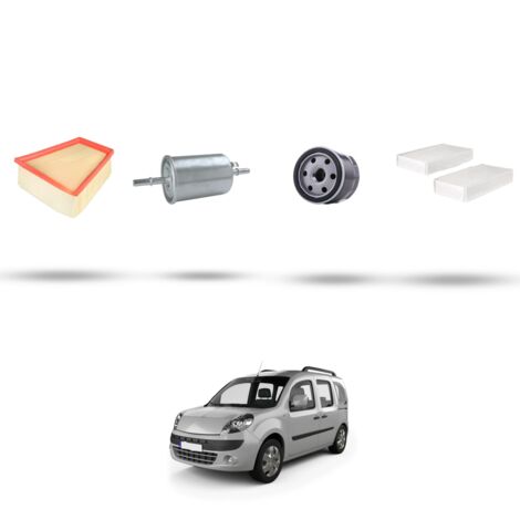 Kit tagliando 4 filtri compatibile con Renault Kangoo II 1.6 16V 78kw Dal 2008 (1/5)