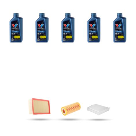 Kit tagliando 3 FILTRI e 5L OLIO compatibile con Audi A5 (8T3,8F7,8TA) 2.0 tfsi 165kw dal 2013 (1/4)