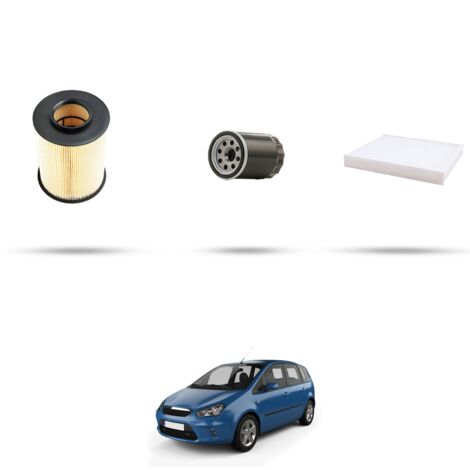 Kit tagliando 3 filtri compatibile con Ford C-Max 2.0 Bifuel 107kw dal 2007 al 2010 (1/4)