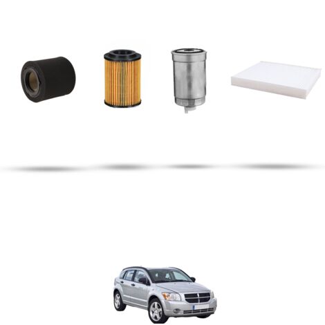 Kit tagliando 4 filtri compatibile con Dodge Caliber 2.2 crd 120kw dal 2010 (1/5)