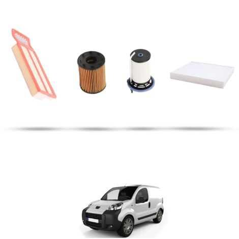 Kit tagliando 4 filtri compatibile con Peugeot Bipper 1.3 HDI 59kw Dal 2015 (1/5)