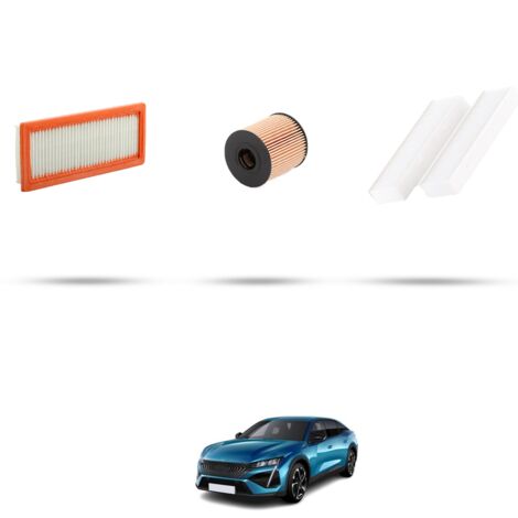 Kit tagliando 3 filtri compatibile con Peugeot 408 II 1.6 hybrid 165kw dal 2022 (1/4)