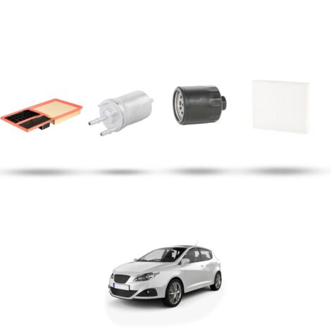 Kit tagliando 4 filtri compatibile con Seat Ibiza III 1.4 16v 63kw dal 2006 al 2009 (1/5)