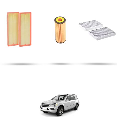 Kit tagliando 3 filtri compatibile con Mercedes Classe GL (X164) 450 250KW DaL 2006 (1/4)